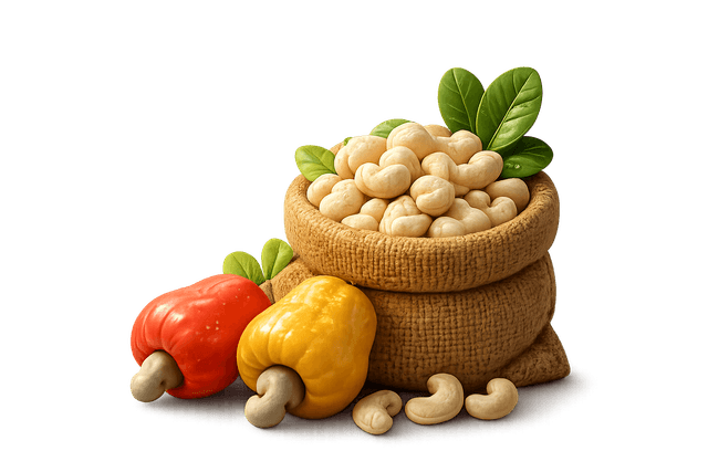 Premium cashew nuts in bowl